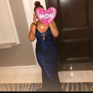 ROYAL BLUE PROM DRESS